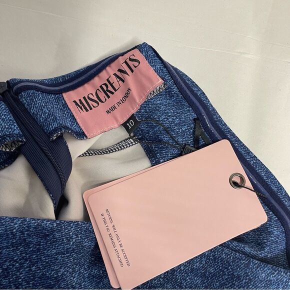 Miscreants Denim Cupid Strapless Mini Dress NWT - Picture 6 of 6